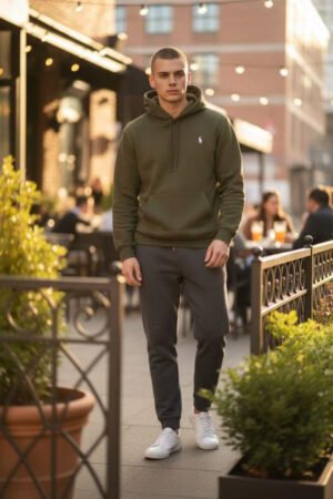 Ανδρικό Polo Φούτερ με Κουκούλα